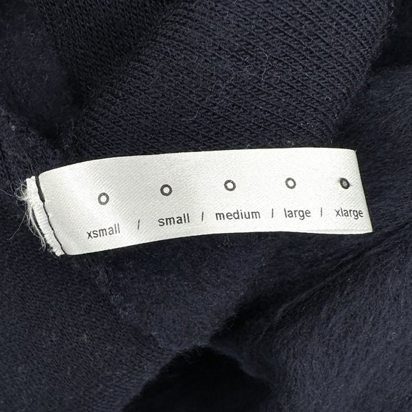 Assembly New York Navy Blue Cotton Knit Relaxed Loose Fit Cardigan Sweater sz XL - Picture 9 of 10